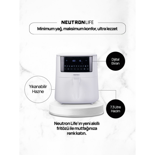 Neutron Smart Air Fryer Pro Akıllı Fritöz XXL 7.3 Litre - 4