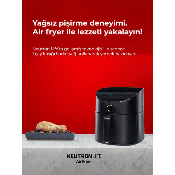 Neutron Smart Air Fryer Akıllı Fritöz XL 5.5 Litre - 8