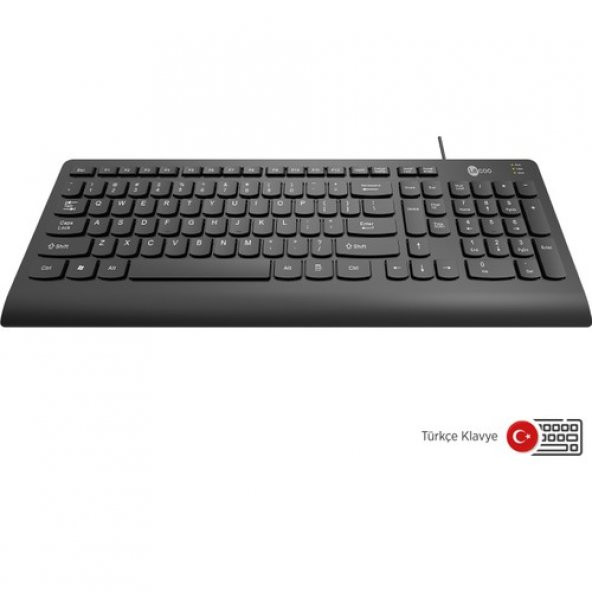 Lecoo KB103 USB Kablolu Türkçe Q Klavye Siyah - 5