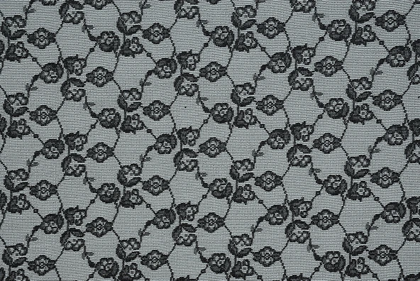 ÇİÇEK SİYAH RENK TEK KANAT Hazır dikilmiş Pileli Fon Perde 300*260 cm - Resim 4