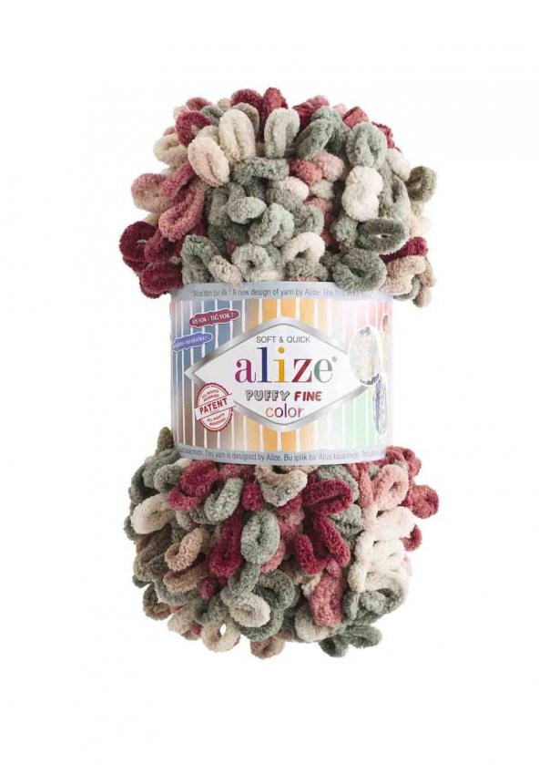 Alize Puffy Fine Color El Örgü İpi 6039 - 1