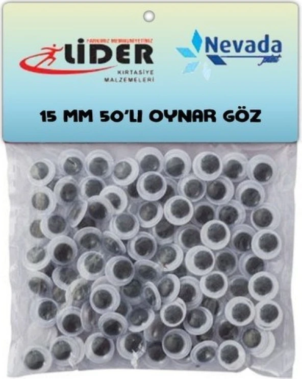 Lider & Nevada Oynar Göz 15 mm 50li Paket