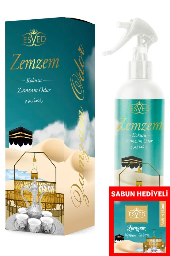 Zemzem Kokusu 400Ml Sprey Zemzem Kokusu Sabun 20 Gram Hediyeli ürün görseli