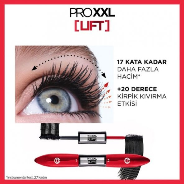 Loréal Paris Pro Xxl Lift Çift Taraflı Maskara - Kirpik Lifting Etkisi - 5