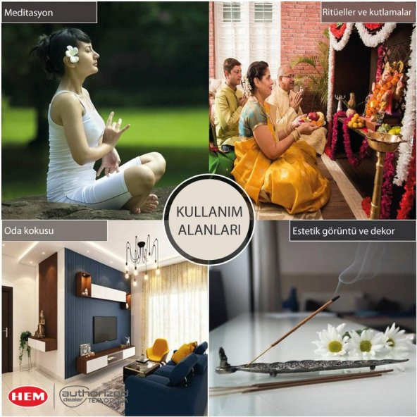 HEM Musk Backflow Geri Akışlı Konik Şelale Tütsü 40ad Misk - 5