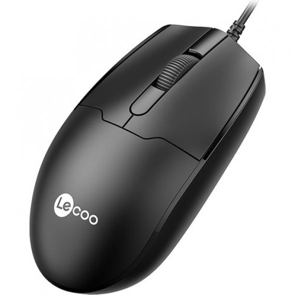 Lecoo MS101 USB Kablolu 1200DPI 3 Tuşlu Optik Mouse Siyah GKE - 2