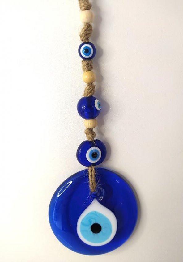 Cam Nazar Kötü Göz Kovucu Hand Made Ağaç Duvar Dekorasyonu Hasır Nazarlık Duvar Ağaç Ev Süsü - 2