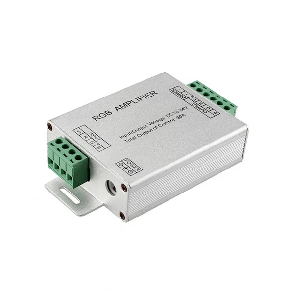 Powermaster PM-4877 12-24 Volt 30 Amper RGB Led Amplifier Repeater 12V-24V-30A - 4