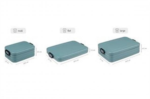 MEPAL LUNCHBOX TAKE A BREAK FLAT - NORDİC GREEN - 5