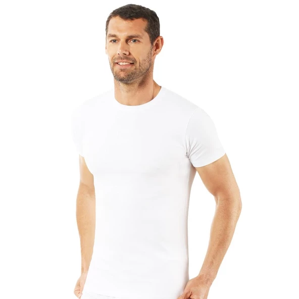 3 lü Paket Özkan Erkek Ribana Kapalı Yaka Kısa Kol Atlet Fanila 0116