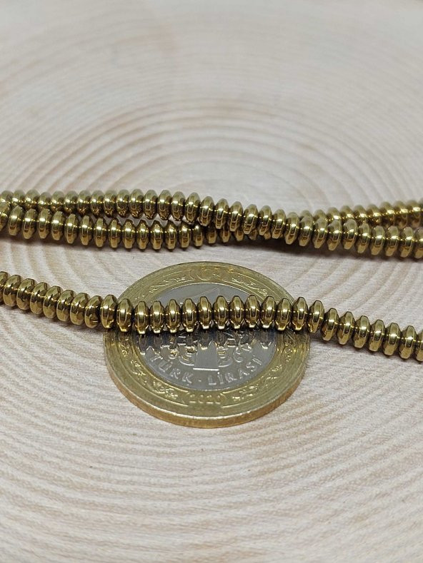 Hematit Taşı Dizi 4*1,5mm (36835) - Resim 2