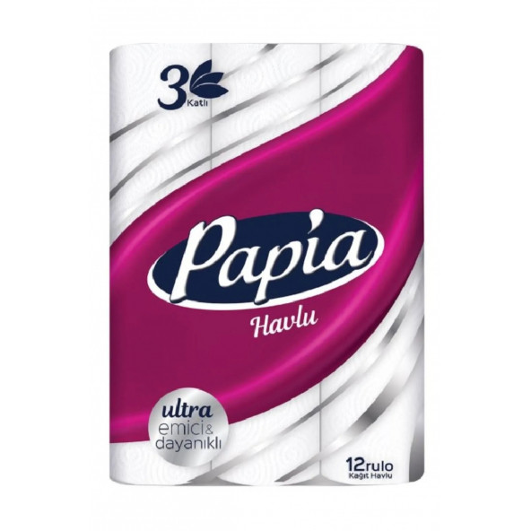 Papia 3 Katlı 12'li Kağıt Havlu