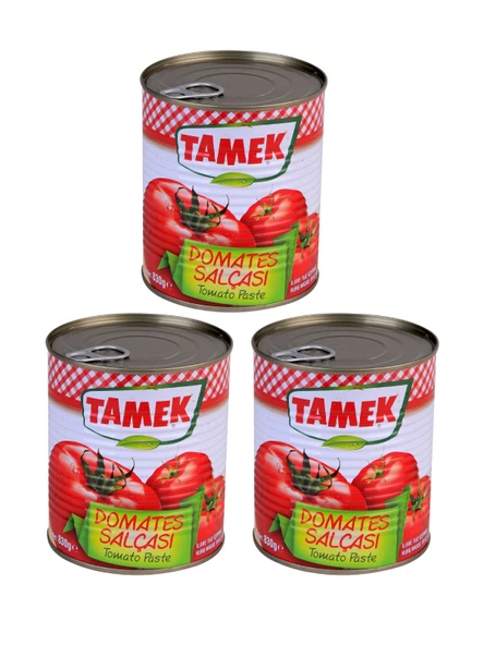 Tamek Domates Salçası 830 gr x 3 Adet