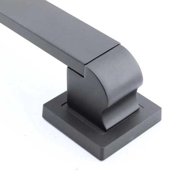 Bersel Sürgülü Kapı Çekme Kolu Tutma Kulpu Kulbu Çelik Dış Kapı Tutamağı Kol Siyah 60 Cm - Resim 5