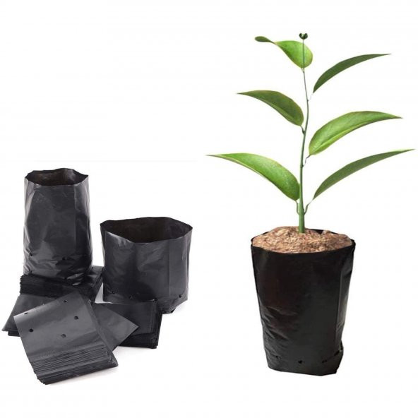 Plastik Poşet Saksı 7.5 Litre 30x35 cm 100 adet