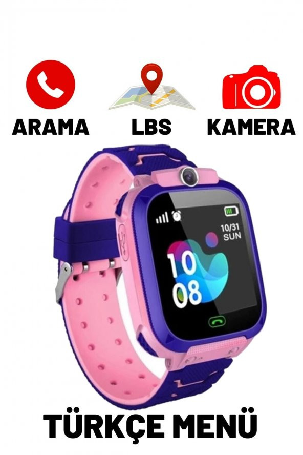 Smartberry Z3 LBS Konumlu Akıllı Çocuk Takip Saati Sim Kartlı Arama, Kameralı, Gizli Dinleme Özellikli-Pembe - 2