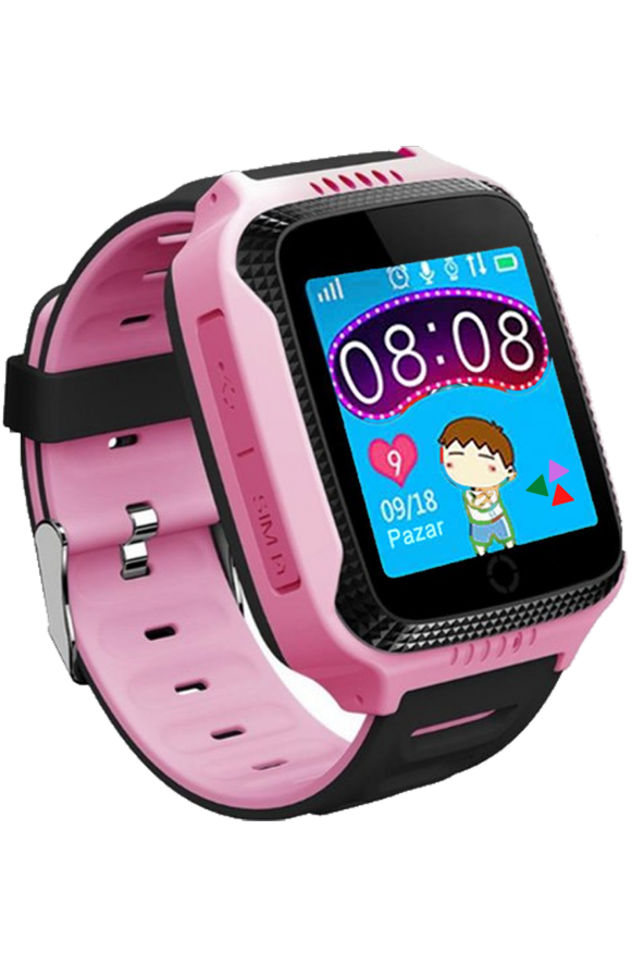 Smartberry Z6 GPS Konumlu Akıllı Çocuk Takip Saati Sim Kartlı Arama, Kameralı, Gizli Dinleme Özellikli - Pembe - 2