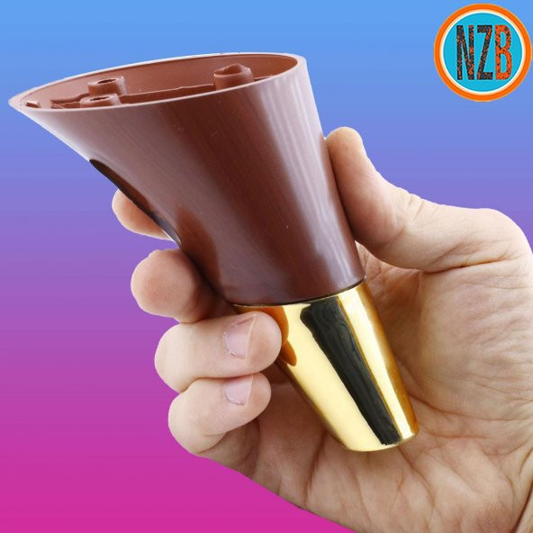 Mobilya Kanepe Sehpa TV Ünitesi Baza Koltuk Ayağı Kahverengi Gold Renk 12 cm Ayak - 7