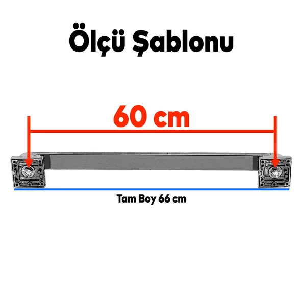 Bersel Sürgülü Kapı Çekme Kolu Tutma Kulpu Kulbu Çelik Dış Kapı Tutamağı Gold Altın 60 Cm - 4