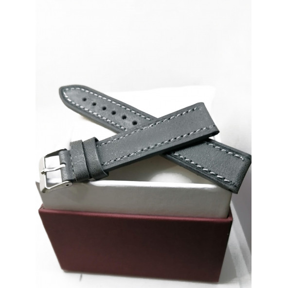 FADO 18 MİLİM HAKİKİ DERİ SAAT KAYIŞI 8 - Resim 2