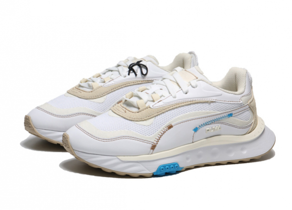 PUMA WİLD RİDER UNFOLD INFUSE WNS KADIN KREM SPOR AYAKKABI 38405001 B-13 - 2