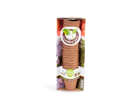 Woodee Pot 6x6 cm 24 adet