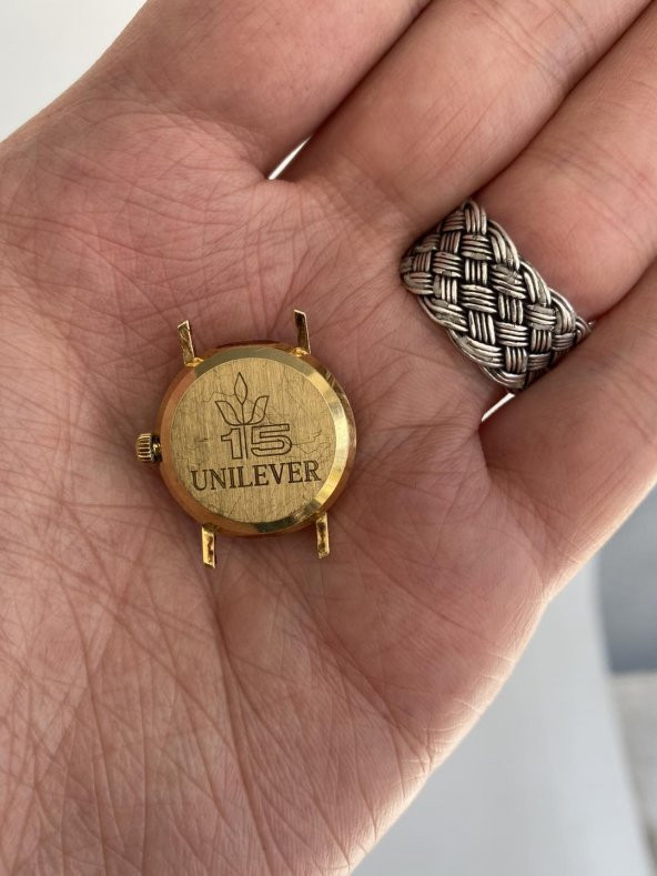 Eterna 23.7 mm Deri Kordon 14K Altın Kadın Kol Saati 2.El - 5
