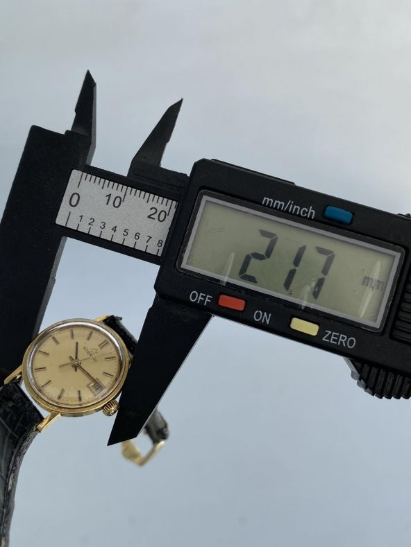 Eterna 23.7 mm Deri Kordon 14K Altın Kadın Kol Saati 2.El - 7