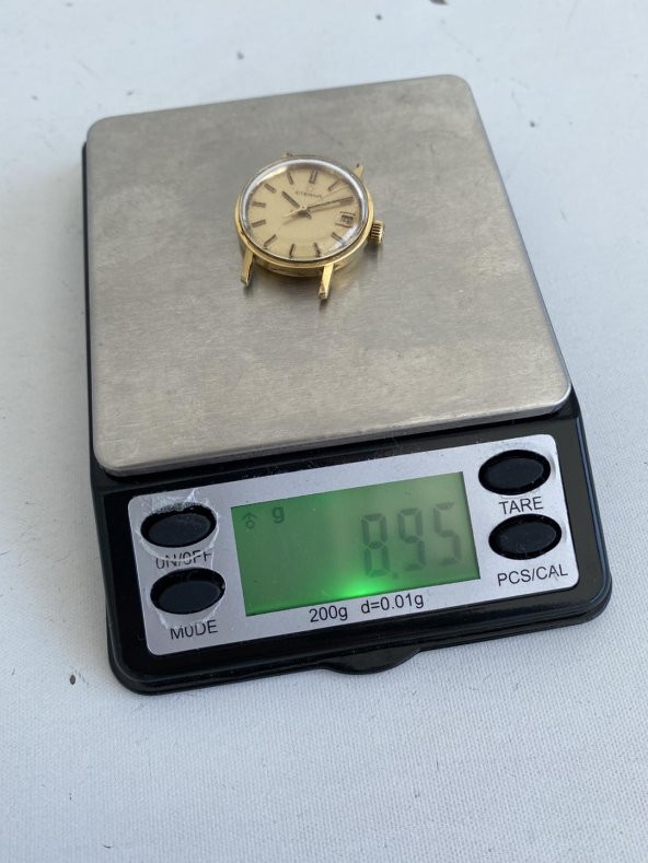 Eterna 23.7 mm Deri Kordon 14K Altın Kadın Kol Saati 2.El - 11