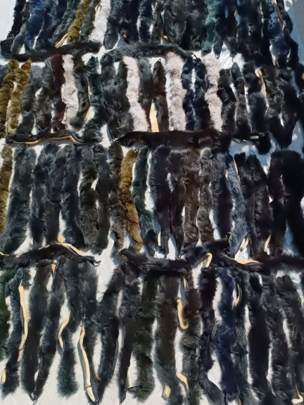 Yaka Kapüşon Kürkü Karışık Renkli 320 Adet - 2