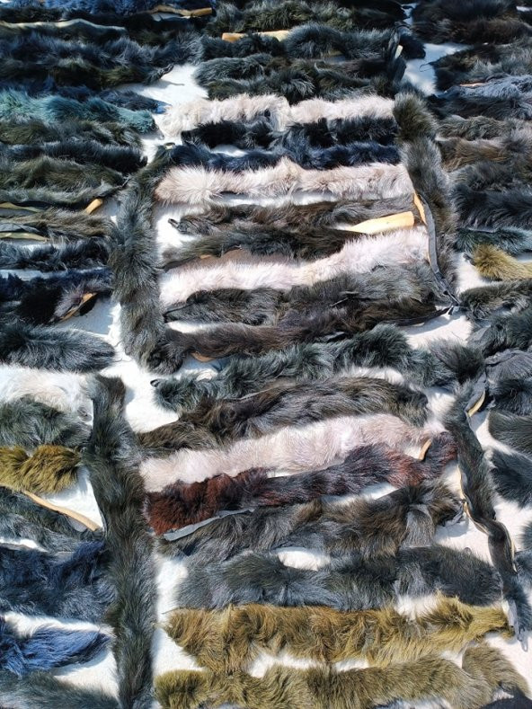 Yaka Kapüşon Kürkü Karışık Renkli 320 Adet - 5