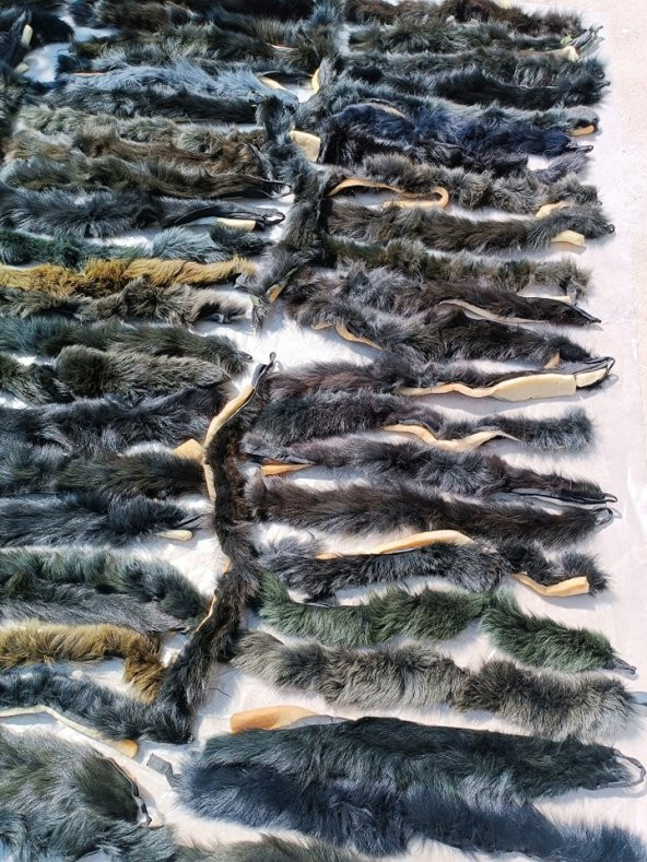 Yaka Kapüşon Kürkü Karışık Renkli 320 Adet - 7