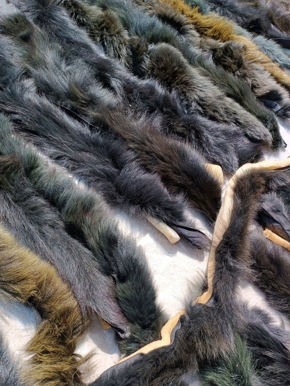 Yaka Kapüşon Kürkü Karışık Renkli 320 Adet - 9