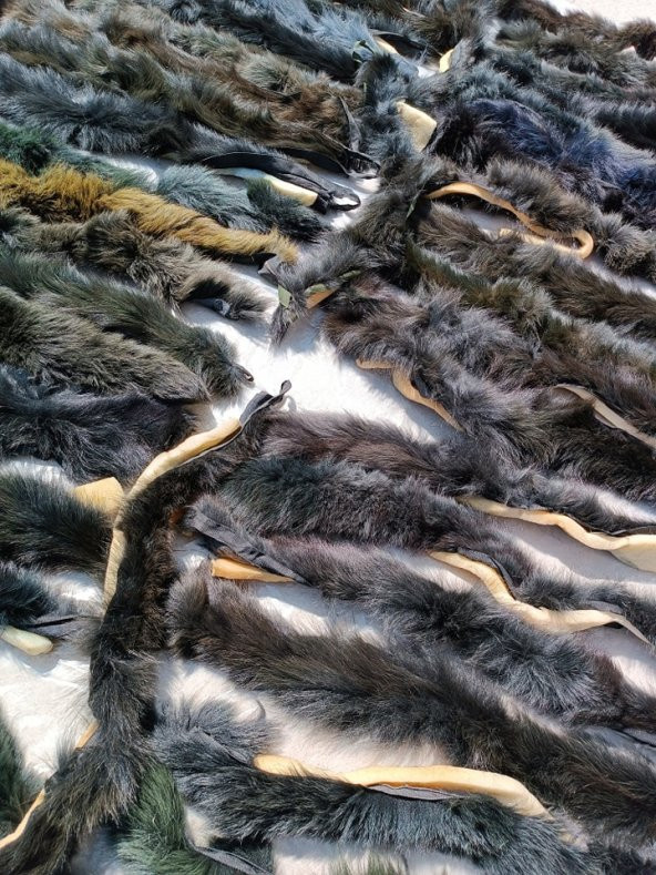 Yaka Kapüşon Kürkü Karışık Renkli 320 Adet - 10