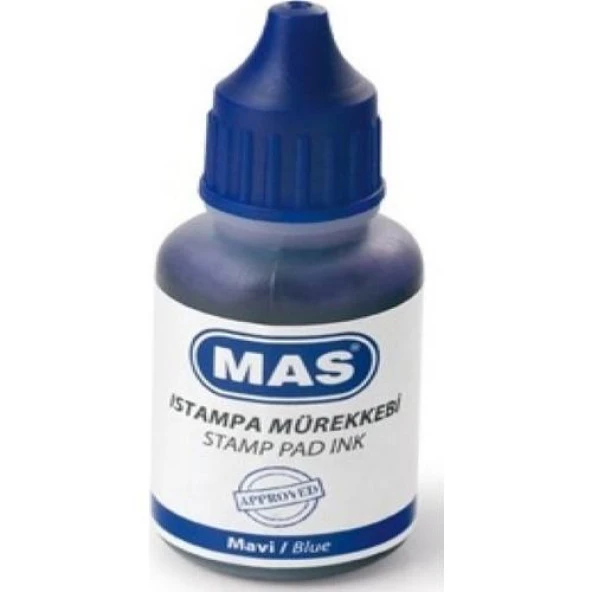 MAS ISTAMPA MÜREKKEBİ MAVİ 20 ML 463