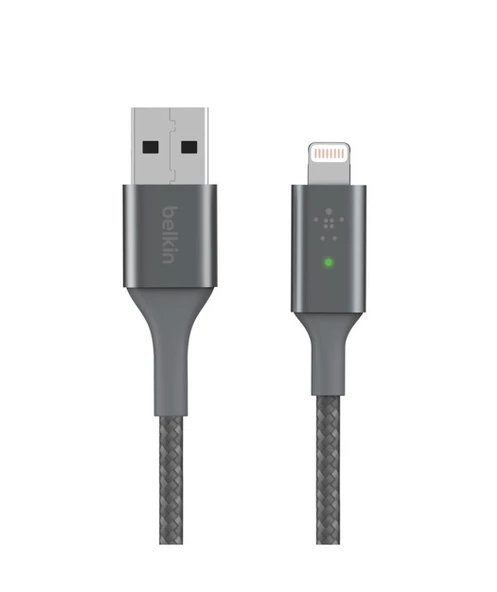 Belkin Smart Led Lightning Kablo1.2M Gri