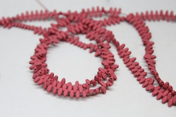 Hematit Taşı Çift Delikli/10 Adet (17510-1) - Resim 2