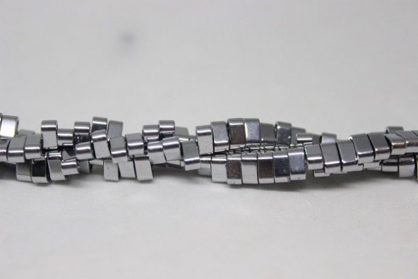 Hematit Taşı Çift Delikli/10 Adet (17460-1) - Resim 5