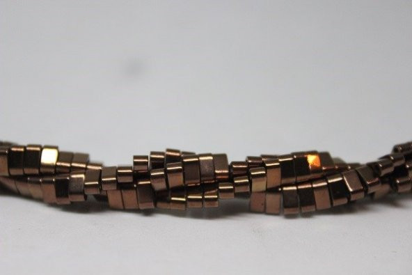 Hematit Taşı Çift Delikli/10 Adet (17455-1) - Resim 5