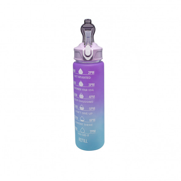 Matara 2 ve 1 Litre 2'Li Suluk Tritan Bpa İçermez Suluk Mor - 2