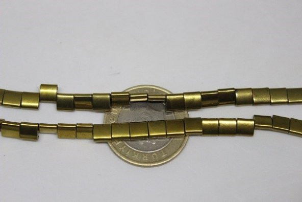 Hematit Taşı Çift Delikli/10 Adet (17385-1) ürün görseli