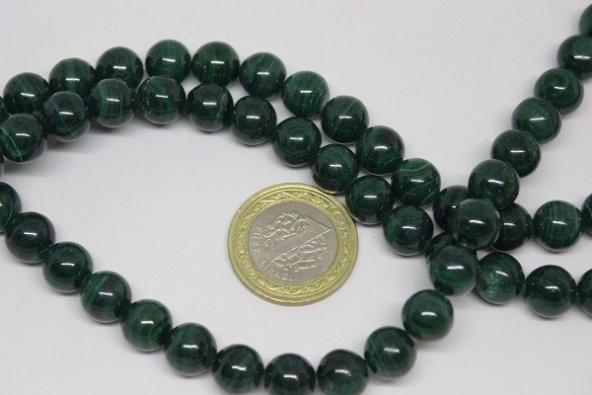 Malakit Taşı Royal Quality 10mm/adet - Resim 3