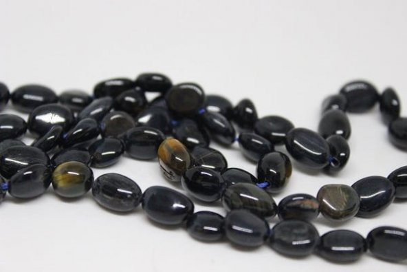 Kaplan Gözü Siyah Doğal Taş/adet - Resim 5