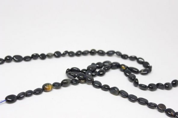 Kaplan Gözü Siyah Doğal Taş/adet - Resim 6