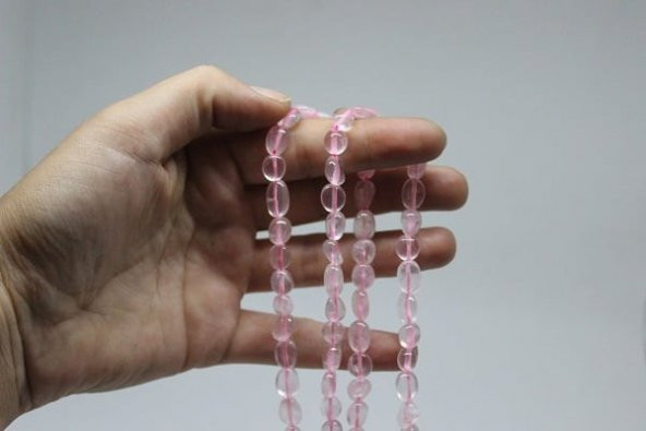 Pembe Kuvars Doğal Taş/adet - Resim 2