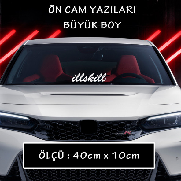Ön cam yazı sticker - araba motosikler atv kamyon kamyonet cam uyumlu sticker etiket