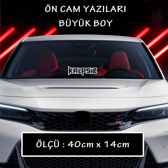 kalpsiz ukala yazı sticker - araba motosikler atv kamyon kamyonet cam uyumlu sticker etiket