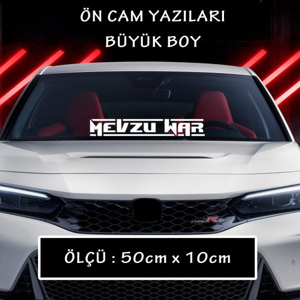 mevzu var türkçe yazı cam sticker - araba motosikler atv kamyon kamyonet cam uyumlu