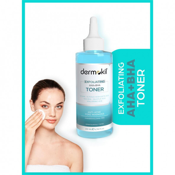 DERMOKİL Exfoliating Aha+Bha Niacinamide Tonik 200 ml - 2