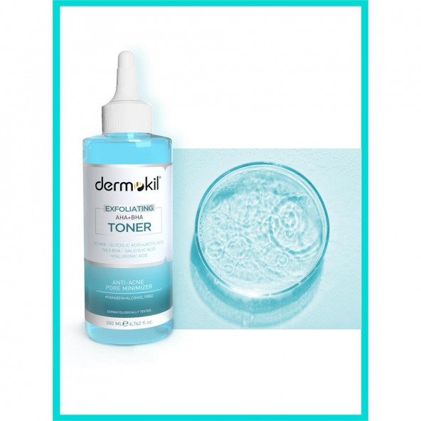DERMOKİL Exfoliating Aha+Bha Niacinamide Tonik 200 ml - 3
